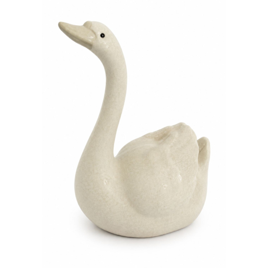 Figura hattyú porcelán 9*6*12cm fehér