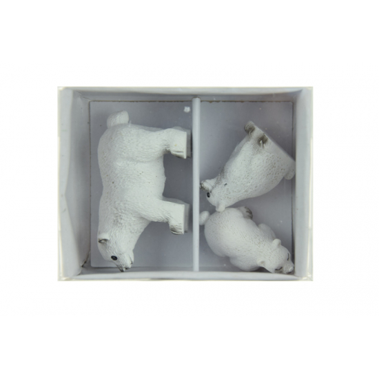 Figura jegesmedve poly 5,5cm s/3 fehér