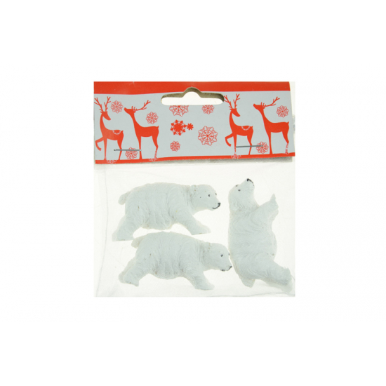 Figura jegesmedve poly 5cm s/3 fehér