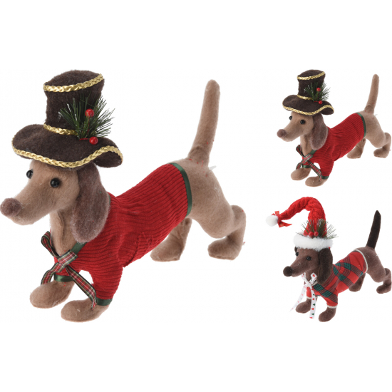 Figura kutya plüss 33*11*27cm 2féle