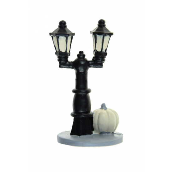 Figura lámpás poly 7,9cm fekete