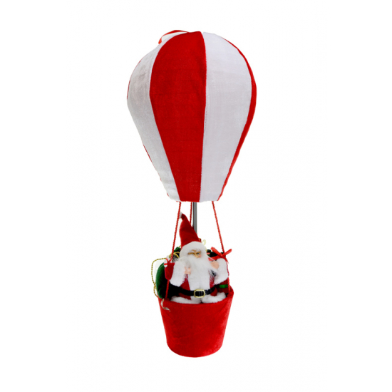 Figura léggömb 60cm mikulással piros