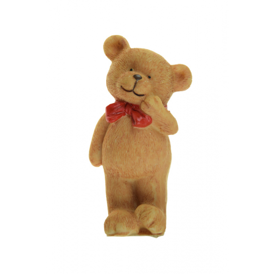 Figura maci poly 10,3cm barna