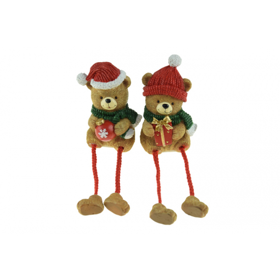Figura maci poly 10cm 2féle barna