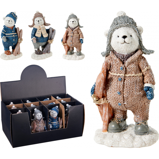 Figura maci poly 13cm többféle fehér