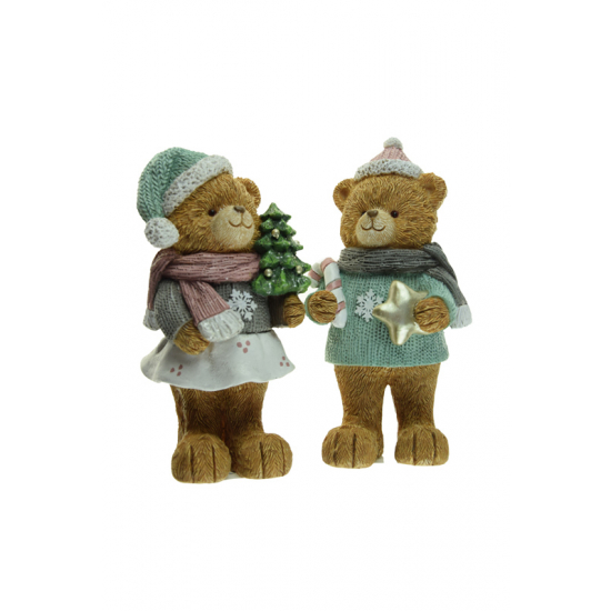 Figura maci poly 15cm 2féle barna