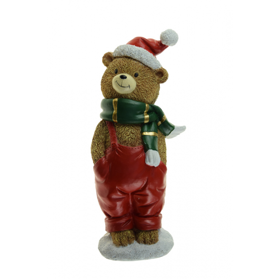Figura maci poly 17.5cm piros