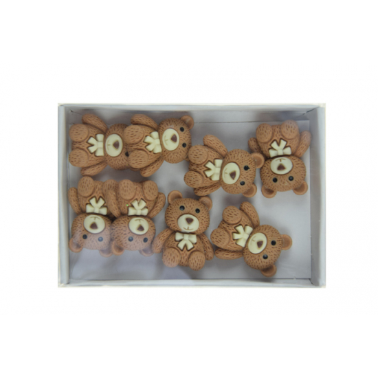 Figura maci poly 2,8cm s/8 barna