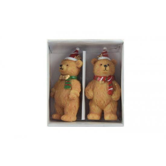 Figura maci poly 7,3cm s/2 barna