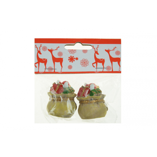 Figura maci poly zsákban 3,8cm s/2 barna