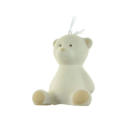 Figura maci porcelán 6.2*5.5*7.5cm fehér