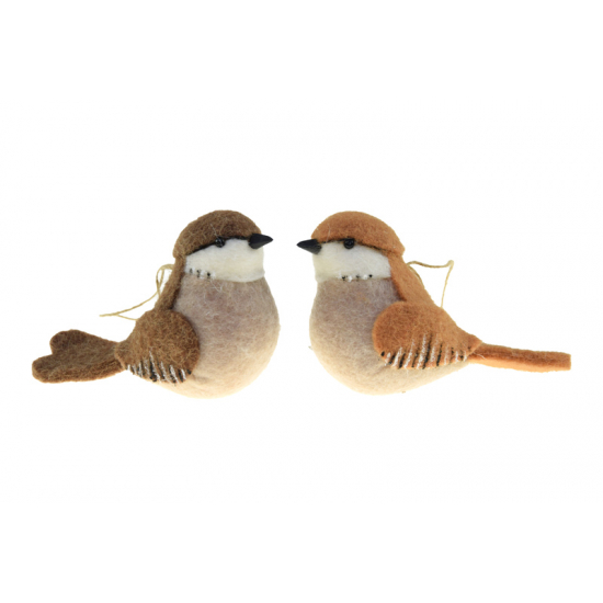 Figura madár textil 14cm többféle