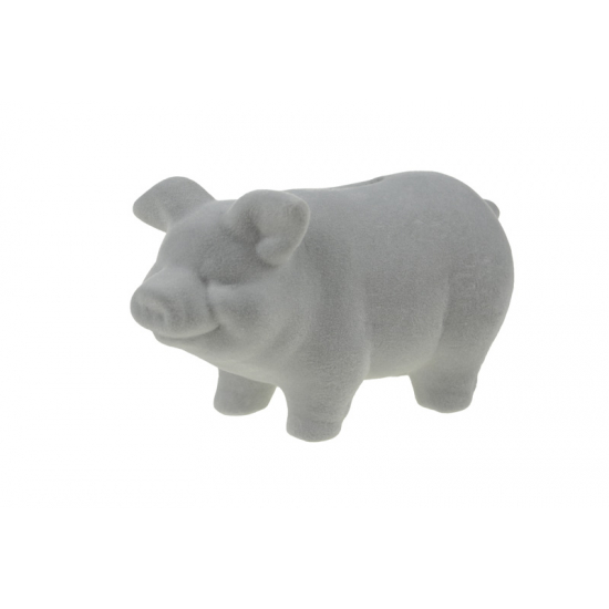 Figura malac porcelán 17*9*9.5cm szürke