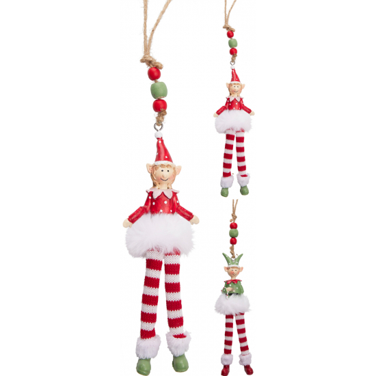 Figura manó poly 5*7,5cm akasztós 2féle piros/fehér