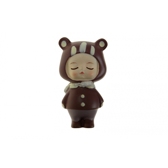 Figura manójelmezes gyerek poly 3,7*3*7cm barna