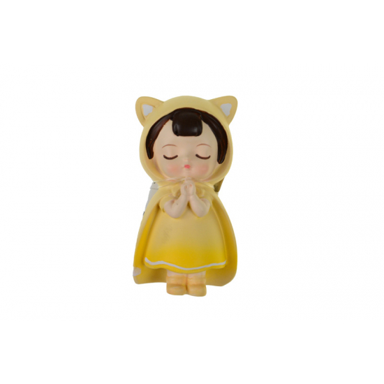 Figura manójelmezes gyerek poly 3,7*3*7cm sárga