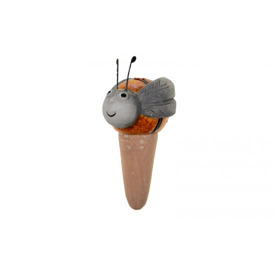 Figura méhecske kerámia 7*7*17cm narancs/szürke