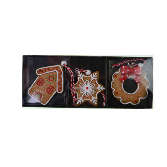 Figura mézeskalács sütik poly 18.2*7.2*1.5cm barna