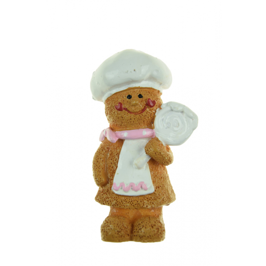 Figura mézi poly 8,1cm barna
