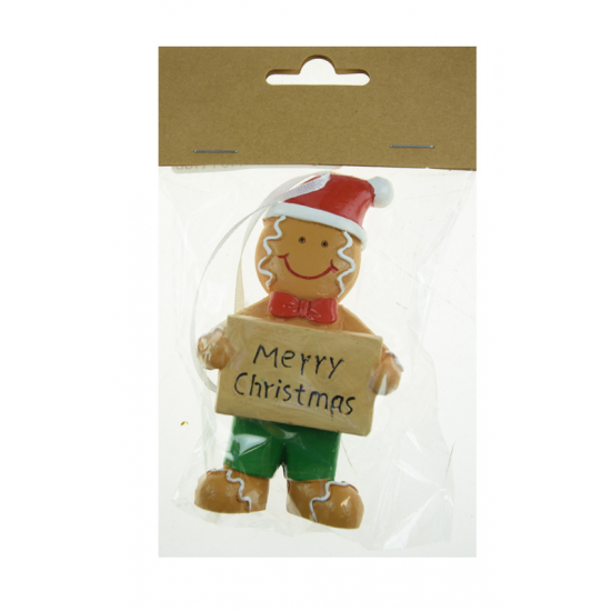 Figura mézi poly táblával 9,9cm barna