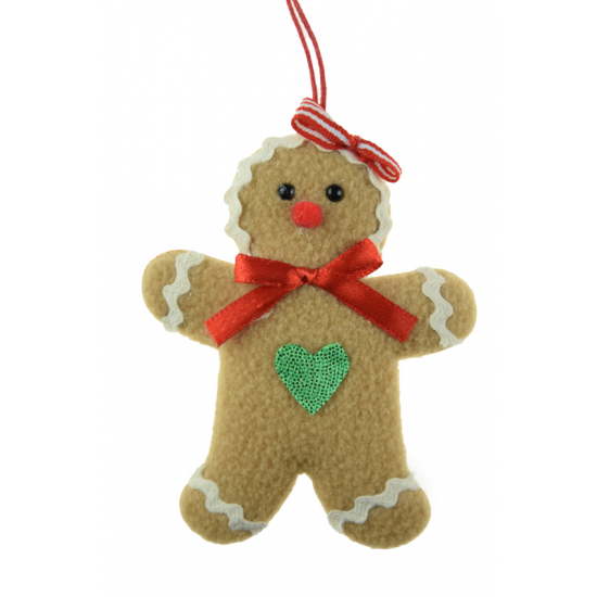 Figura mézi textil 10cm barna