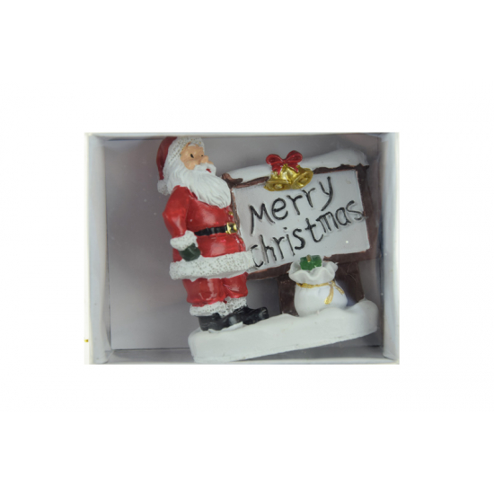Figura mikulás poly 5,8cm piros