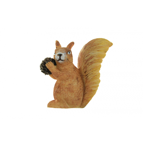 Figura mókus poly 6,7cm barna