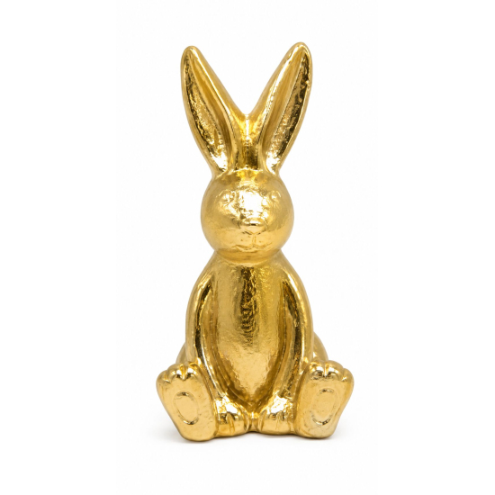 Figura nyuszi poly 5.8*5.8*11.2cm arany