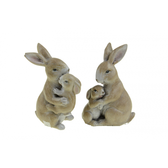 Figura nyuszimama poly 5*3*7cm 2féle