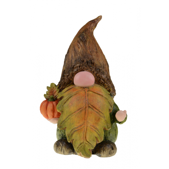 Figura orrmanó kerámia 21.5*19*36cmH levélszakállas barna