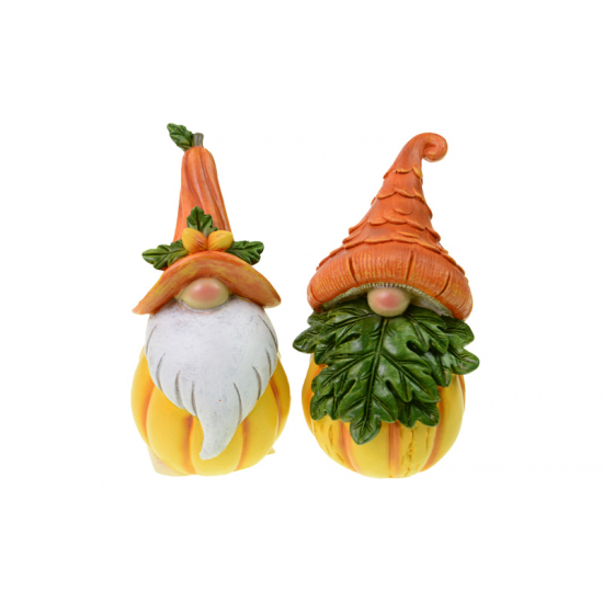 Figura orrmanó poly 6.5*6.5*11.5cm 2féle narancs