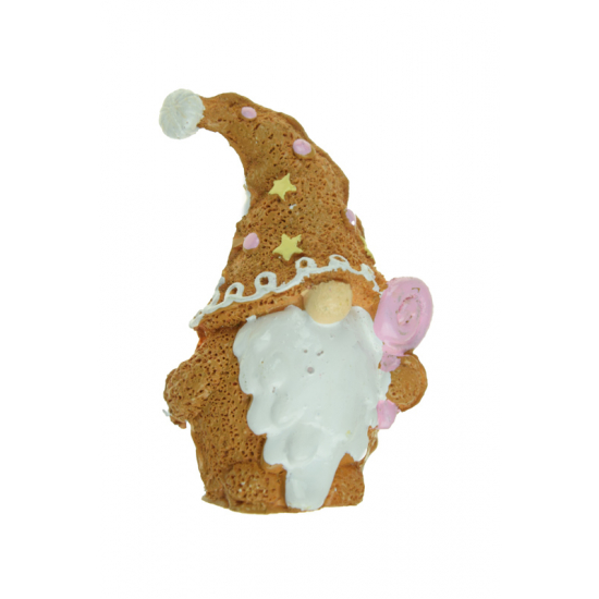 Figura orrmanó poly 7,3cm barna