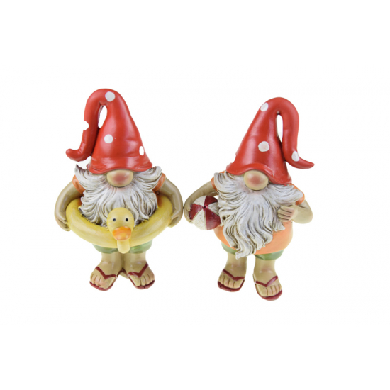 Figura orrmanó poly strandoló 6.5*6.5*11.5cm 2féle piros