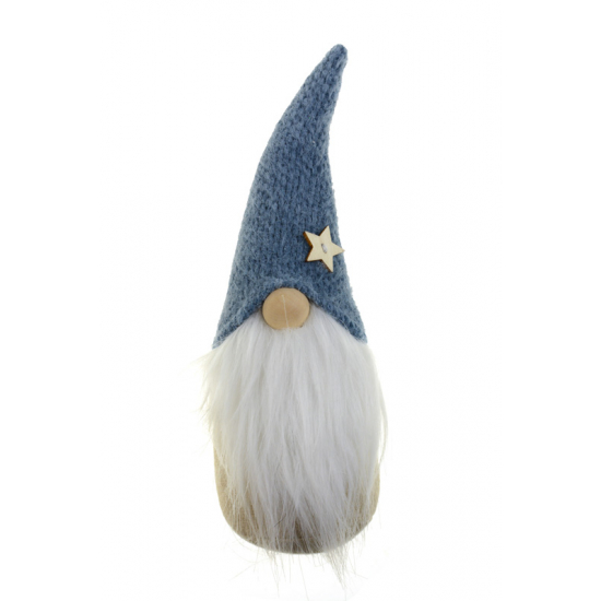 Figura orrmanó texti sapkás 19cm csillaggal kék