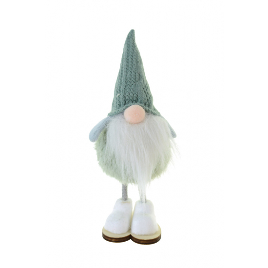 Figura orrmanó textil 17 cm álló zöld