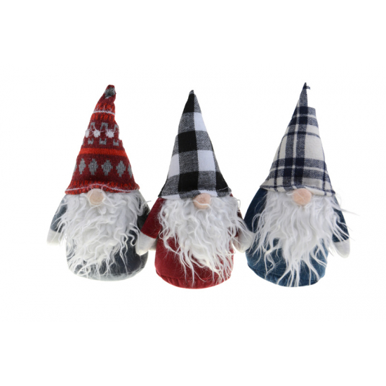 Figura Orrmanó textil 20cm többféle szürke