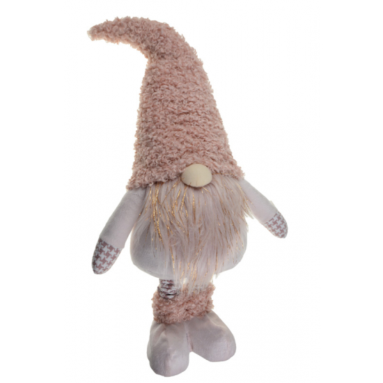 Figura orrmanó textil 23*14*54/79 cm teleszkópos lábbal rózsaszín