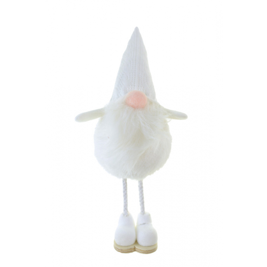 Figura orrmanó textil 28 cm álló fehér