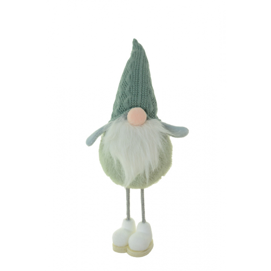 Figura orrmanó textil 28 cm álló zöld