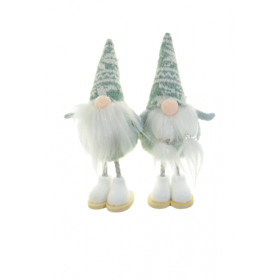 Figura orrnanó fiú/lány textil 16cm fehér/türkiz