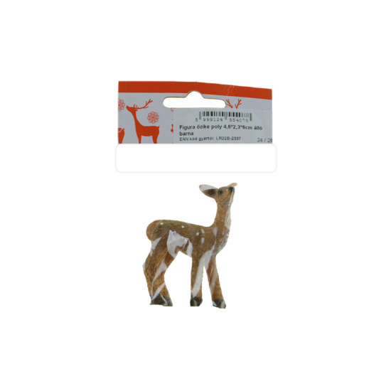Figura őzike poly álló 4,6*2,3*6cm barna
