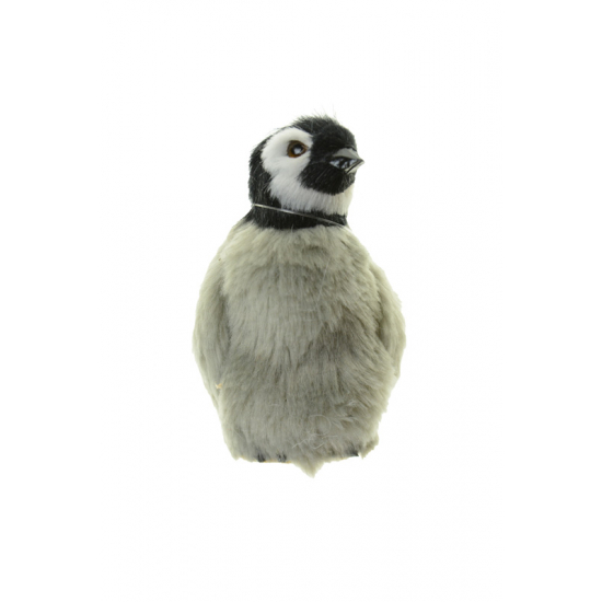 Figura pingvin textil 5*5*9CMcm szürke