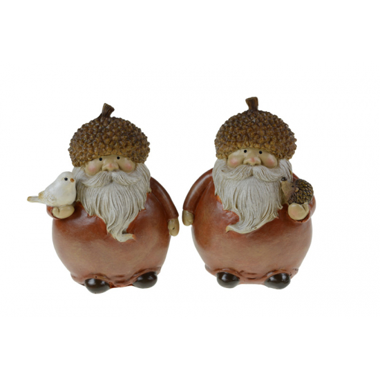 Figura poly 9*7*13 cm 2 féle barna