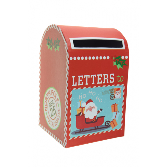 Figura postaláda fém 20*12.5*12cm piros
