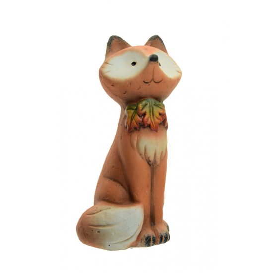 Figura róka poly 18.3cm barna