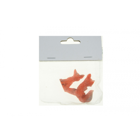 Figura róka poly 3,7cm s/2 vörös