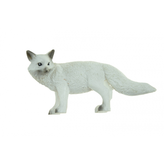 Figura róka poly 9,2cm fehér