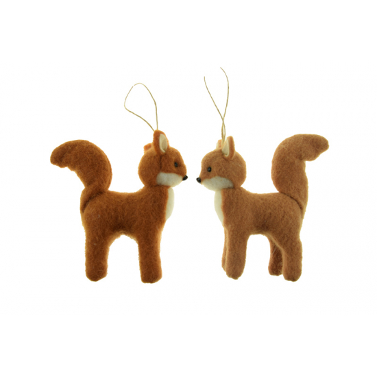Figura róka textil 15cm többféle