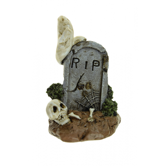 Figura sírkő poly 6,2*6,2*10cm fehér