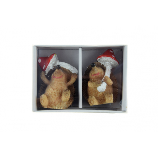 Figura süni poly gombával 4,4cm s/2 barna
